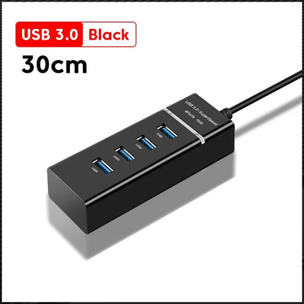 4 Ports USB 3.0 Hub USB Hub High Speed USB Splitter Adapter 5Gbps PC Computer Accessories Multiport Hub 4 USB 3.0 2.0 Ports