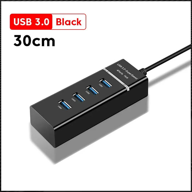 4 Ports USB 3.0 Hub USB Hub High Speed USB Splitter Adapter 5Gbps PC Computer Accessories Multiport Hub 4 USB 3.0 2.0 Ports