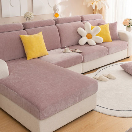 Solid color minimalist modern sofa cover is universal all year round, slip resistant, dirt resistant, pet friendly, and machine