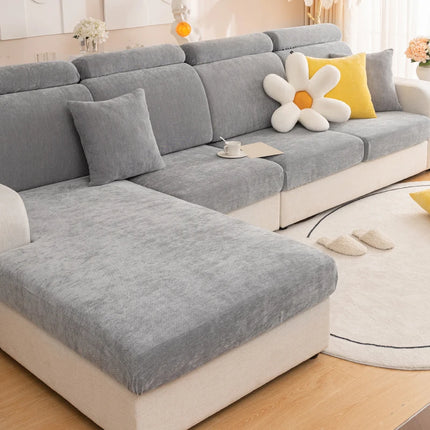 Solid color minimalist modern sofa cover is universal all year round, slip resistant, dirt resistant, pet friendly, and machine