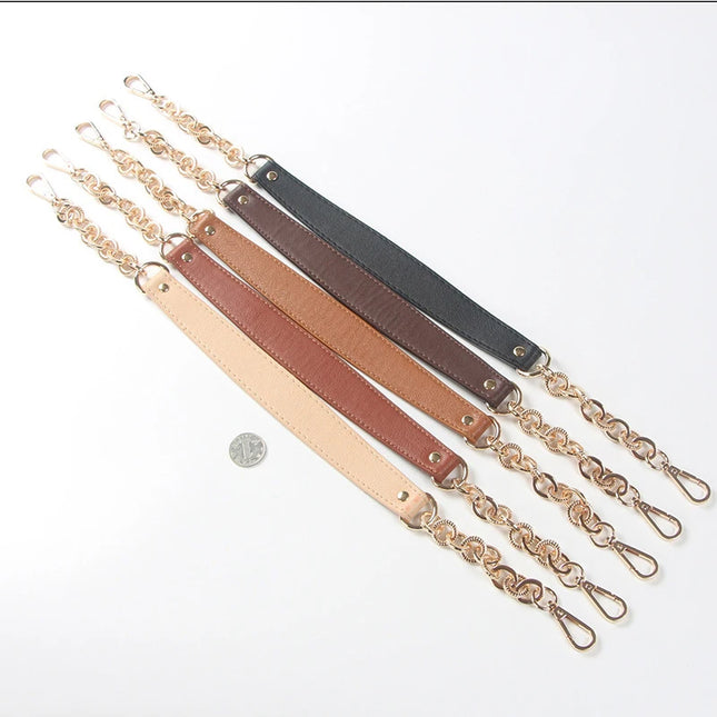 Lady Shoulder Bag Straps Replacement Handbag Chains PU Leather Bag Strap Long Belts Bags Handle Gold Silver Buckle Purse Straps