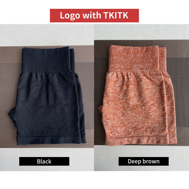 Newly listed price TKITK 2Pcs Seamless Shorts Women Soft Workout Tights Fitness Spandex Yoga short Gym Wear