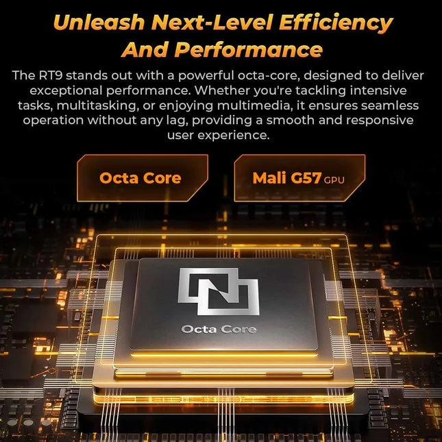 Oukitel RT9 4G Rugged Tablet 10.1" HD Display 24GB RAM 256GB Waterproof Tablet 11000mAh Battery Android 14.0 Tablet PC