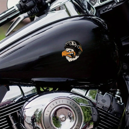 Hilarious Motorcycle Sticker - Roaring Eagle Design, Perfect For Any Vehicle, Including Cars! Get Ready To Blaze With This Smoke