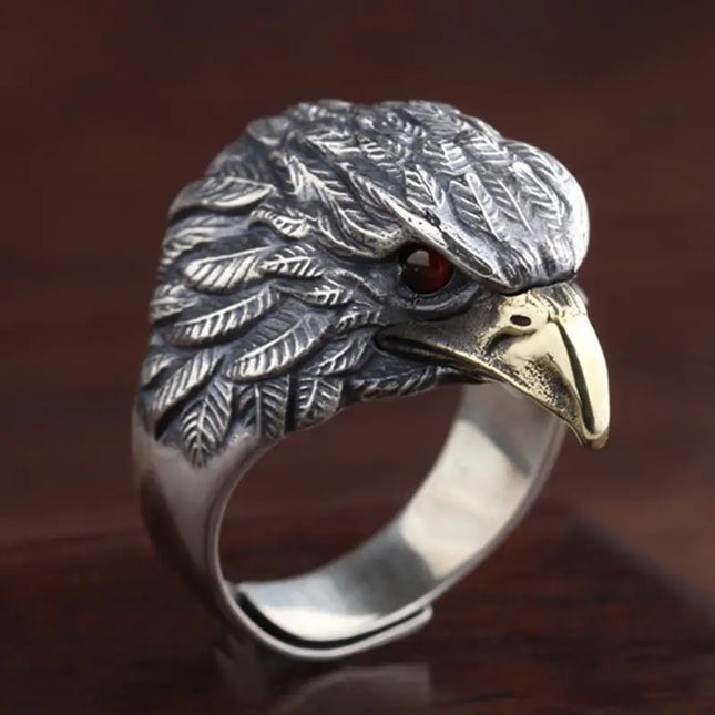 925 Sterling Silver Eagle Adjustable Rings For Women Man Luxury Jewelry Wholesale Dropshippin