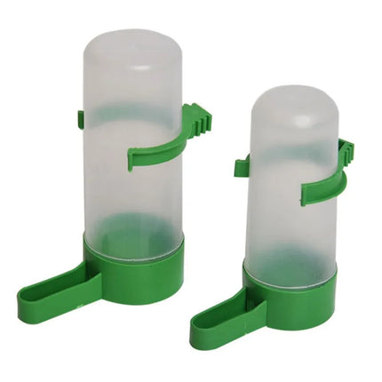 4pcs Bird Feeder Plastic Food Water Feeding Automatic Drinker Parrot Pet Parrot Drinking Cup Bowls Bird Supplies Accessories M/L