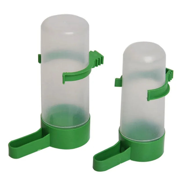 4pcs Bird Feeder Plastic Food Water Feeding Automatic Drinker Parrot Pet Parrot Drinking Cup Bowls Bird Supplies Accessories M/L