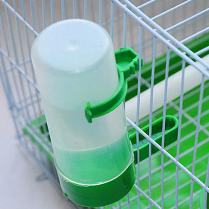 4pcs Bird Feeder Plastic Food Water Feeding Automatic Drinker Parrot Pet Parrot Drinking Cup Bowls Bird Supplies Accessories M/L