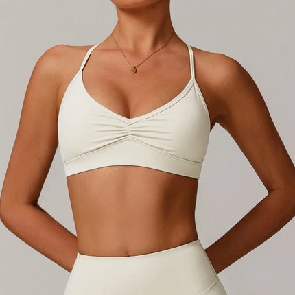 Sports Bra Women Underwear Sexy Back Shockproof Workout High Support Impact Fitness Bra Quick Drying Sports Running Yoga Bra Top