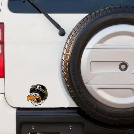 Hilarious Motorcycle Sticker - Roaring Eagle Design, Perfect For Any Vehicle, Including Cars! Get Ready To Blaze With This Smoke