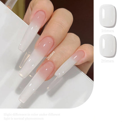 1-30pcs ZH Hot Selling Ice Transparent Glass Beads Cat Eye Nail Polish Gel New White Elf Crystal Cat Eye Nail Art Nail Supplies