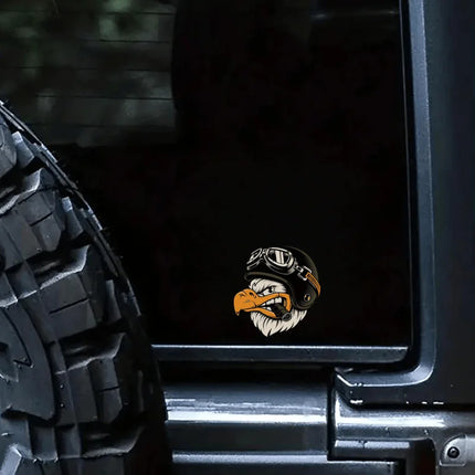 Hilarious Motorcycle Sticker - Roaring Eagle Design, Perfect For Any Vehicle, Including Cars! Get Ready To Blaze With This Smoke