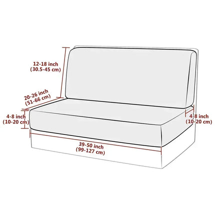 2pcs/set Elastic RV Dinette Cushions Covers Floral Print Spandex Armless Sofa Cover Camper Car Bench Cover Furniture Protector