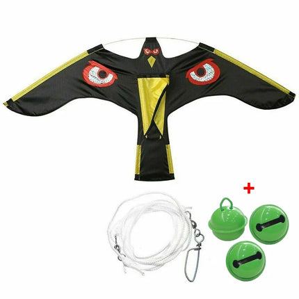Emulation Flying Hawk Kite Bird Scarer Drive Bird Kite for Garden Scarecrow Yard Repeller