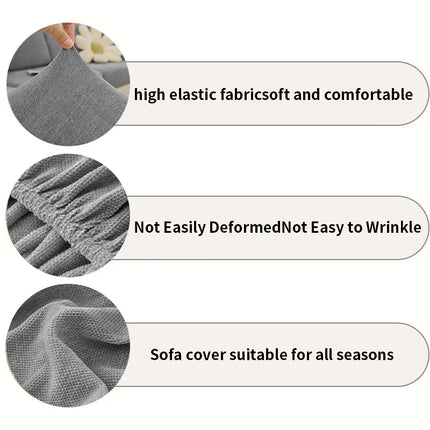 Solid color minimalist modern sofa cover is universal all year round, slip resistant, dirt resistant, pet friendly, and machine