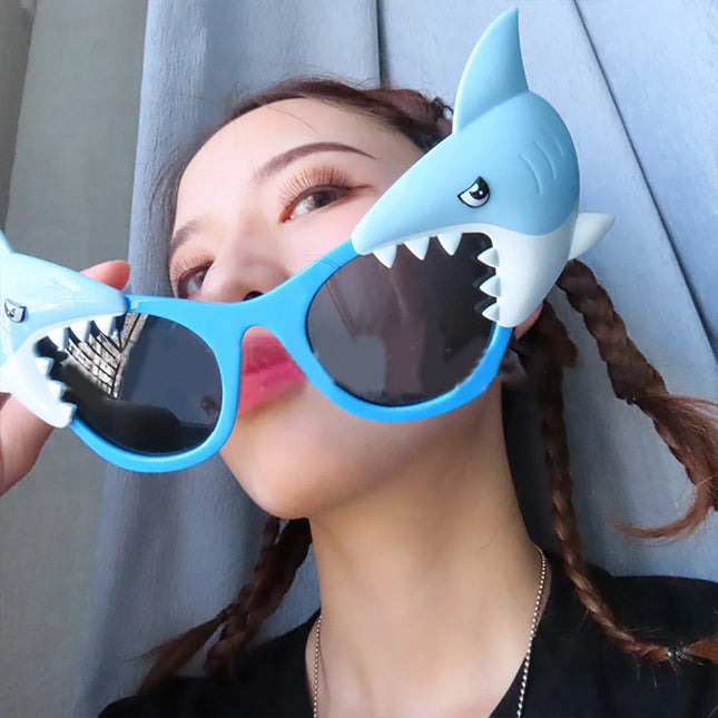 Hawaii Beach Shark Glasses Marine Animal Sunglasses Funny Photo Props Spooky Party Glasses