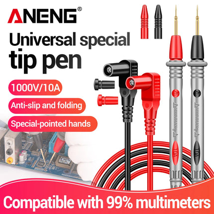 ANENG PT1005B 10A 1000V Digital Multimeter Probe Universal Test Lead Needle Pin Wire Pen Cable Kit Current Voltmeter Tester Wire