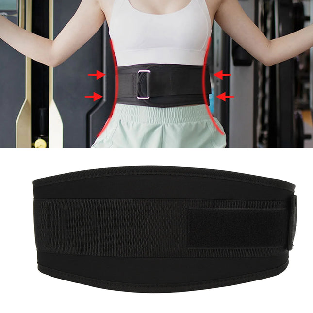 Lumbar Support Belt Adjustable Waist  Comfortable Breathable Waist Compression Brace for Sports Black Lumbar Support
