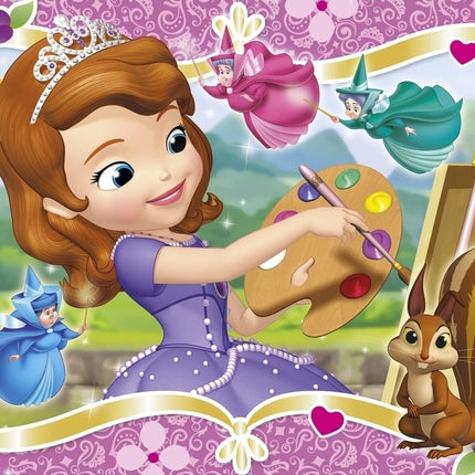 Girl Princess Sofia the First Background Cloth Birthday Baby Shower Decoration Background Room Hanging Cloth Photo Background