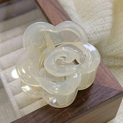 3 hair grab Sweet Jelly camellia grab clip Back of head Flower Shark clip Premium hair accessories