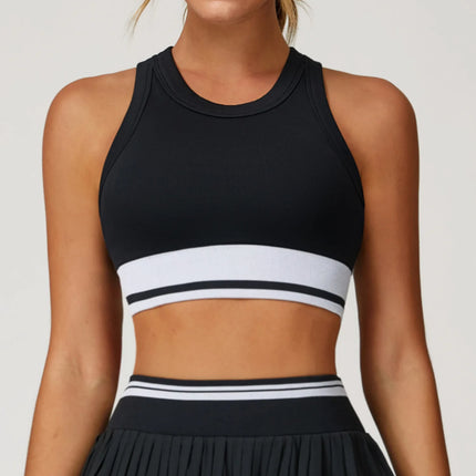 Fitness Bra Women Workout Top Color Blocking Gym Underwear Push Up Sexy Sports Bra Athletic Sport Bra Backless Gym Yoga Crop Top