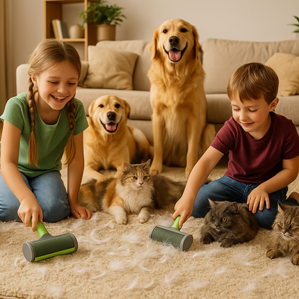 Two-Way Pet Hair Remover Lint Roller for sofa