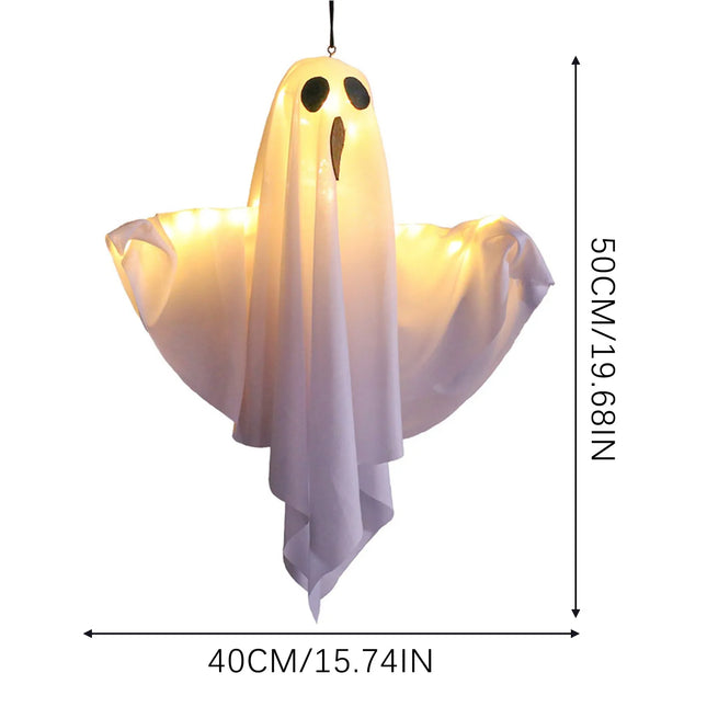 	
how to make hanging ghost decorations